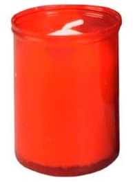 Pack de 36 velones Rojos pequeños votivo duracion 24 Horas velon votivo liturgico Cementerio e Iglesias