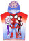 Get Trend Marvel Spidey Toalla Playa con Capucha Toalla Poncho Niño Niña Piscina Playa Poncho Toallas Baño Algodon Absorbente (Spidey Azul/Rojo, 4-9 Años)