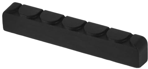 UPKOCH Ersatz-gitarrensattel Akustikgitarren-zubehör Ebenholz-sattel Für Den Gitarrenhals Bequemes Spielen