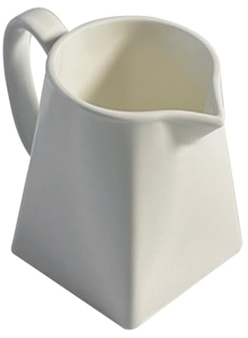HOLIDYOYO Jarra De Leche De Cerámica y Vertedor Dispensador De De Arce Para Café Para y Salsas Diseño y Elegante