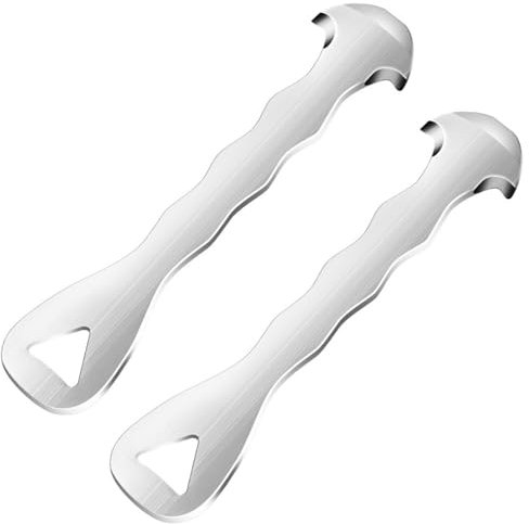 Sbucciatore per Agrumi Facile, 1/2 Pezzi Strumento per Sbucciare Pompelmo in Acciaio Inox, Pelapatate Arance con Foro per Appendere per Arance, Pompelmi, Agrumi, Limoni