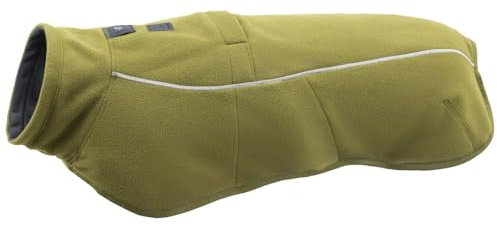 Ruffwear, Climate Changer Hunde-Fleeceweste, leicht, warm, Wintermantel für Hunde mit verstellbarer Passform, Schnellverschluss-Schnallen, reflektierendem Rand, und Geschirrkompatibilität, Zederngrün