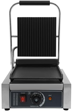 Sandwich Toasters Panini Presses 1800W Grill Sandwich Maker Double-Sided Heating Panini Machine With Removable Grease Tray, Adjustable Temperature 122°F-572°F