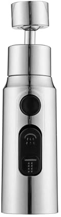 3 Function Kitchen Tap Spray Head, 360° Swivel Tap Extender for Sink, Taps Spray Adapter, Taps Aerator Extender for Kitchen Sink