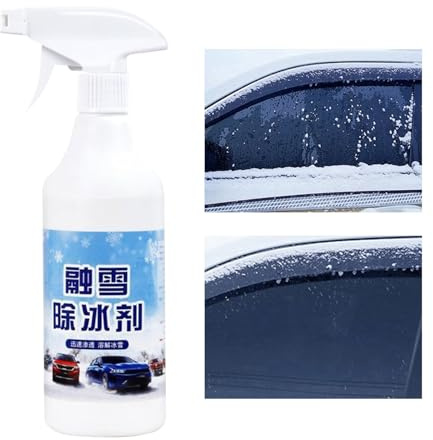 Générique Spray Dégivrant pour Pare-Brise De Voiture,500ml Déneigement | Spray Fondant Déglaçant,pour Portes Et Essuie-Glaces, Vitre Voiture, Hiver, Trajets Matin, Stationnement Nuit