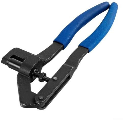 Pumixiy Interruptor de cadena para motocicleta, tensor de cadena de motor y herramienta de desmontaje de cadena de distribución, alicates ajustables de aleación de acero con mango de agarre