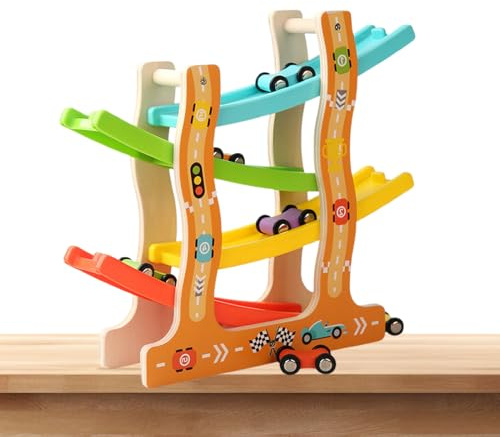 Juguetes de coche para niños - Pista de coches para niños | Rieles en Pista de carreras de juguete deslizante Pistas de carreras para habilidades de