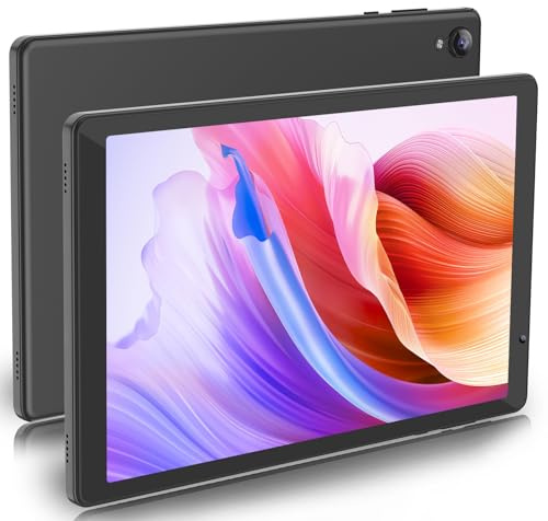 PRITOM 10 inch Tablet, Android 14 tablet,32GB ROM,6000Mah,Expand to 1024GB | Quad Core Processor, 10 inch Tablet, Android Tablets HD IPS Screen, Camera, Wi-Fi, Bluetooth, Tablet PC