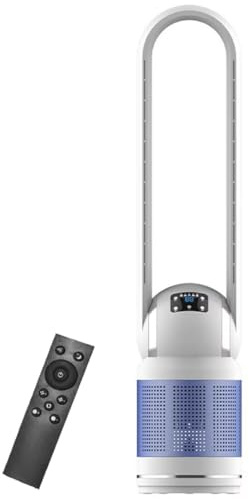 Ventilateur Colonne Chaud/Froid Purification d'air sans pales télécommande 8 Vitesses minuterie h Oscillation à 80° Ventilation Affichage LED idéal la Cuisine Chambre ou Le burea
