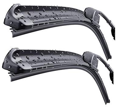 Xtremeauto Multi Clip Twin Pack Front Window Windscreen Replacement Wiper Blades (PAIR) | For BMW FOR 3 Series & M3 (F30) Saloon (2011 TO 2016) | Includes 32ML Wurth ScreenWash