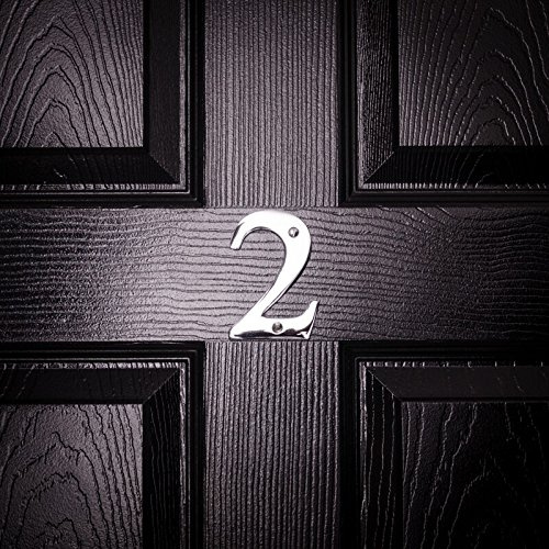 Signs & Numbers Chrome chunky 4 inch 10cm digit