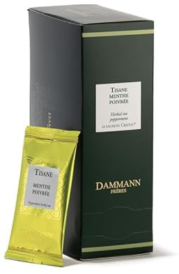 Dammann Frères - Menthe Poivrée - 24 sachets cristal enveloppés