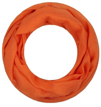 Majea Loop Alice schmaler Damen-Schal Loop Frühlingsschal Schlauchschal Rundschal Tuch uni unisex unifarben einfarbig Halstuch (mandarin)