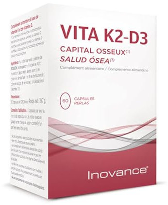 INOVANCE VITA K2+D3 60perlas – soin conçu pour une utilisation régulière, s’intègre facilement dans une routine de tous les jours et devient un allié fiable dans la routine de tous les jours. et est c