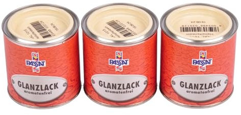 Unbekannt Peinture Passat - 750 ml - RAL 1015 - Ivoire clair brillant - Pour bois et métal
