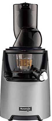 Kuvings EVO820 Signature Slow Juicer – Entsafter mit großem Einfüllschacht und 240W Motor für Obst, Gemüse, Smoothies und Sorbets (Matt Silver)