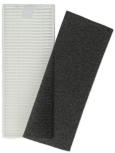 vhbw Set di filtri compatibile con Rowenta X-plorer serie 45 Aqua RR8275WH, RR8277 aspiratore - 2x filtro di ricambio (filtro, filtro in spugna)