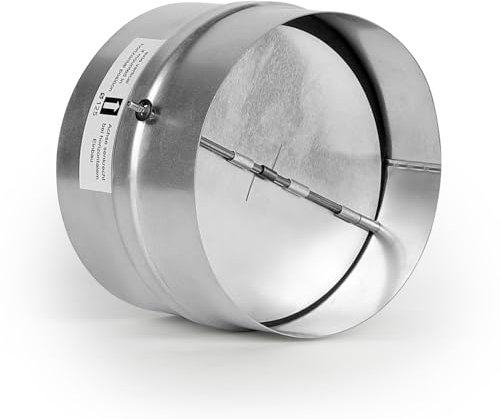 LALAGO Ø125 mm Valvola di Ritegno con Guarnizione in Gomma, Sportello di Riflusso Automatico con Gommini di Tenuta, Raccordo di Ventilazione per Condotto di Ventilazione e Uscita dell'Aria