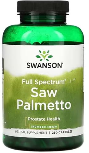 Swanson - Full Spectrum Saw Palmetto 540mg | Soutien Naturel pour la Prostate, 540 mg - 250 Gélules