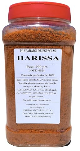 Harissa especia Turca picante 900 gr - pelluz especia picante - sazonador para carne
