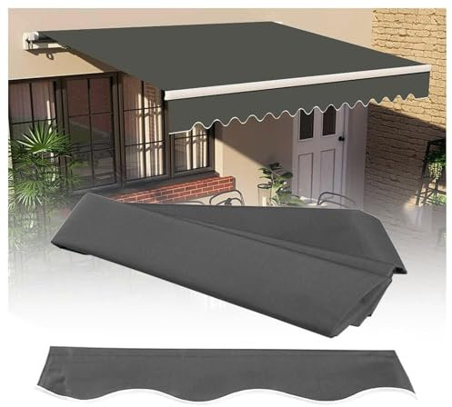 ZFUCMAYL Ersatzstoff for Markisen, Nur Stoff, Ersatzteile for Einziehbare Markisen, Terrassenüberdachung for Autoseitenfenster Und -türen(9.8x8.2ft)