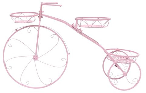 Milisten 1Stk Fahrradständer Blumentöpfe für Zimmerpflanzen mehrschichtiges Blumentopfregal pflanzregale indoor blumenständer für innen mehrschichtiger Blumentopf-Präsentationsständer Eisen