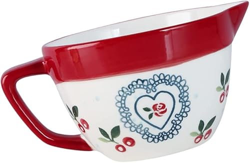 QMOWIZ Sauce Boat Creamer in Ceramica con Manico Coffee Milk Creamer Ciotola da Cucina Brocca Salsa Ciotola condimento Ciotola per Insalata Salsiera piattino