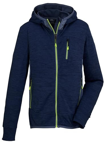 killtec pojkar powerstretchjacka med huva KOS 159 BYS FLX JCKT, mörk ozean, 176, 42972-000