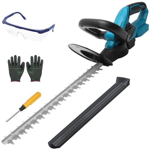 Akku Heckenschere Grasschere Strauchschere kompatibel mit Makita 18V 51cm / 20 inch gartenschere rasenschere Akku-Grasschere Strauchtrimmer Grasmesser Strauchscherenmesser (Keine Batterie)