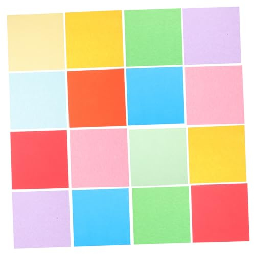 ifundom 100 Stück Buntpapier Farbiges Papier Für Junge Mädchen Origamipapier Bastelpapier Faltpapier Bastelbögen Für Kindergarten Diy-spielpapier Bastelset Farben Gemischt