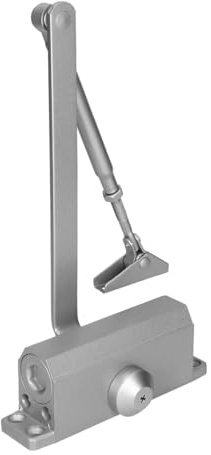 AXA Automatischer Türschließer Zimmertür - 7505 Compact | Türschliesser Innentüren Bis 40 kg, Einstelbarer Türfeder, Aluminium, Grau