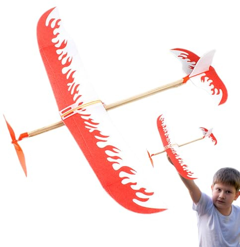 JINGLING Elastic Rubber Airplane - Manual Airplane Model Toys,Toys Airplanes Games For Kids Teens Adults