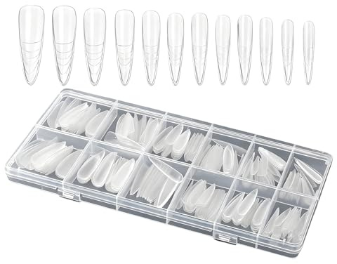 Formas Para Uñas Acrílicas 240 Piezas Molde Transparente De Presión | Extensiones De Cabello Con Gel Para Mujeres Manos Y Pies Belleza Y Constructor Acrílico para