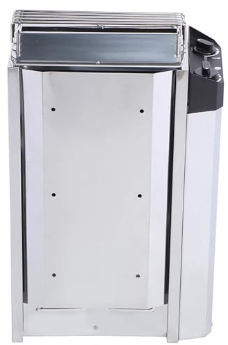 Naroote Poêle de Sauna en Acier Inoxydable, 220V, Haute efficacité, pour Salle de Sauna, Outil de Chauffage Durable pour Piscine Intérieure, Appartement