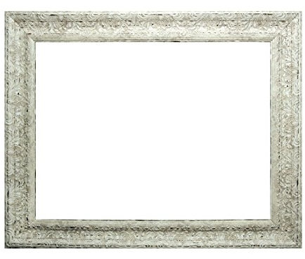 Barockrahmen weiß fein verziert 843 AVO, Leerrahmen, 30x40 cm