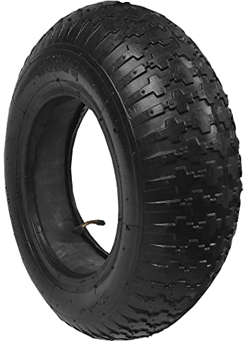 14 Wheelbarrow Wheel Tyre and Inner Tube (3.50-8, 35PSi) TR87 Bent Valve 14 inch Replacement Tyre & Innertube for Wheelbarrow, Sack Truck, Cart or Trolley Wheel 350x8 3.50x8 Tire and Innertube