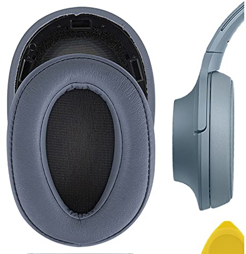 Geekria Replacement Ear Pads for Sony MDR-100ABN, WH-H900N Headphones Ear Cushions, Repair Parts (Moonlight Blue)