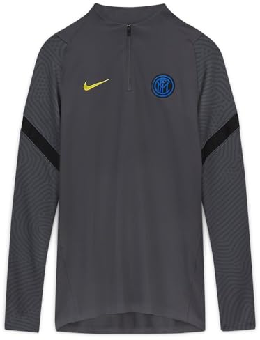 Nike Herren Long Sleeved T-Shirt Inter MNK Dry Strk DRIL TOP CL, Dark Grey/Black/(Tour Yellow) (no sponsor-3rd), XS, CK9619