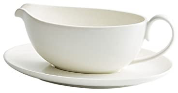 Pichets-mousseurs à lait Seau à jus de céramique blanche de sauveau avec plaque de la table de vaisselle occidentale sauce steak de cuisson pichets de lait crutille lait cruquet Saucière en Porcelaine