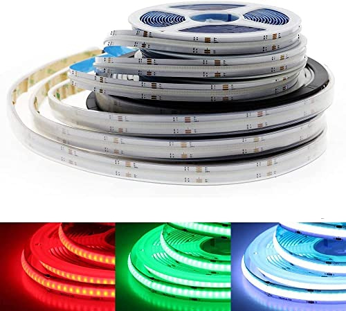 RGB RGBW RGBWW COB LED Strip 12V 24V COB LED Light High Density Flexible IP67 Waterproof (Waterproof, DC24V RGBWW)