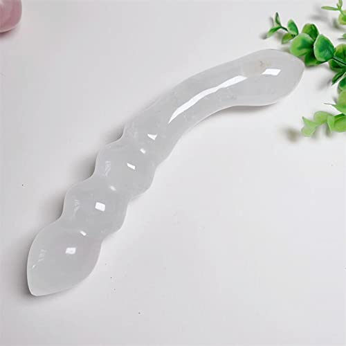 18 Cm Qualité Cristal Naturel Baguette Guérison Cristal Pierres Précieuses Artisanat Yoni Bâton De Massage Comme Cadeau Pour Les Femmes 1 Pièces,quartz Clair