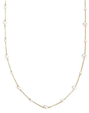 SINGULARU - Collana Pearl & Pearls. Argento Sterling 925 con Placcatura Oro 18Kt e Perle. Catena Misura Unica. Gioielli da Donna