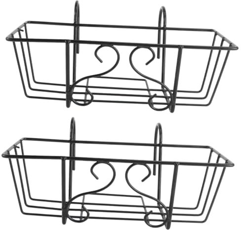 Yardwe 2stücke Eisen Blumenampel Halterung Für Balkon Garten Innenräume Hängeregal Für Pflanzer Dekorativer Pflanzenhalter Für Vertikale Begrünung Und Wohnraumgestaltung