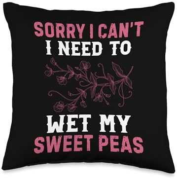 Sweat Pea Flower Accessories Seeds for Planting Sweat Peas Throw Pillow