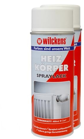 ARLI Set: Heizkörper Lackspray 6 x 400ml seidenmatt weiss weiß Schnelltrocknender Spraylack Heizkörperlackspray auf Kunstharzbasis Spraydose für Heizkörper Wasserboiler Radiatoren Warmwasserrohre