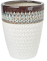 vhhhjhhkl Flower Pot White Ceramic Flower Pot Modern European Home Restaurant Office Decoration Flower Pot Large Floor Flower Pot Home Decoration Pots (Size : D) (B)