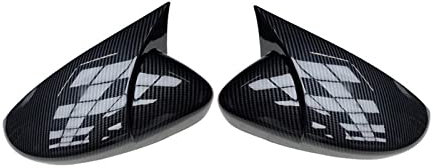 Spiegelkappen Außenspiegel Für VW Für JETTA MK6 Für Passat B7 Für Scirocco Für Käfer Hinzufügen-auf Spiegel Kappen Auto Seite Flügel Rückspiegel Abdeckung Auto Spiegelkappe(Carbon pattern)