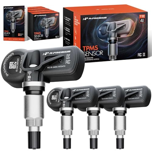 A-Premium 4PCS Pre-Programmed TPMS Sensor Tire Pressure Monitoring Sensor - Compatible with Chevy Silverado, GMC Sierra, Cadillac, Buick, Hummer, Pontiac, Saturn - 315MHz - Replace 13586335, 20923680