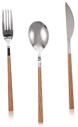NAMOARLY De Cuchillo Tenedor y Cuchara para Mesa Vajilla De Cocina De Acero Inoxidable Kit De Cubiertos para Comida Occidental y Suministros para Fiestas