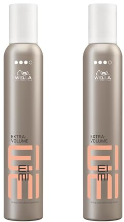 Wella EIMI Extra Volume Schaumfestiger – Haarschaum für extra Volumen – schützt vor Hitze und Austrocknung – starker Halt ohne zu Verkleben und Beschweren – 2er Pack (je 300 ml)